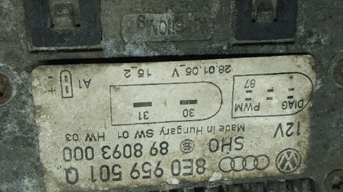 Releu calculator ventilator Audi A4 B7 8