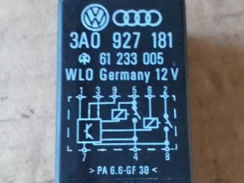 Releu demaror cutie viteze automata Audi VW Skoda Seat cod produs :3A0 927 181 / 3A0927181 61 233 005
