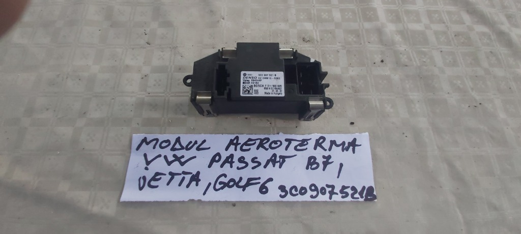 Releu Modul Rezistenta Aeroterma VW Jetta/ 2005-2010 /COD 3C0907521B