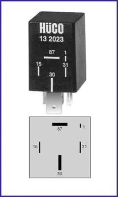 Releu, pompa combustibil AUDI 500 (44, 44Q, C3), AUDI 4000 (81, 85, B2), AUDI 5000 combi (44, 44Q, C3) - HCO 132023
