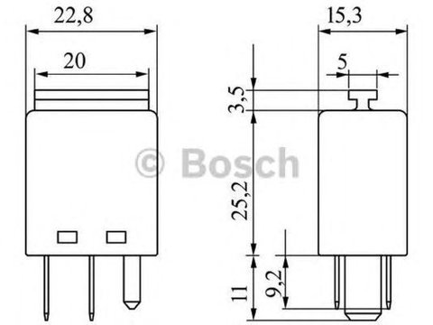 Releu semnalizare FORD PUMA EC BOSCH 0986332052