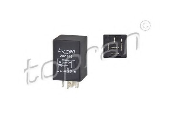 Releu, temporizare stergator parbriz OPEL ASTRA F Hatchback (53, 54, 58, 59) (1991 - 1998) TOPRAN 202 146 piesa NOUA