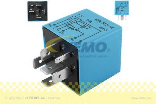 Releu, temporizare stergator parbriz OPEL VECTRA A hatchback (88_, 89_) (1988 - 1995) VEMO V15-71-0025