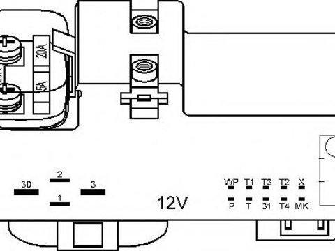 Releu, ventilator radiator SEAT CORDOBA limuzina (6K1, 6K2), VW PASSAT (3A2, 35I), VW PASSAT Variant (3A5, 35I) - TOPRAN 110 826
