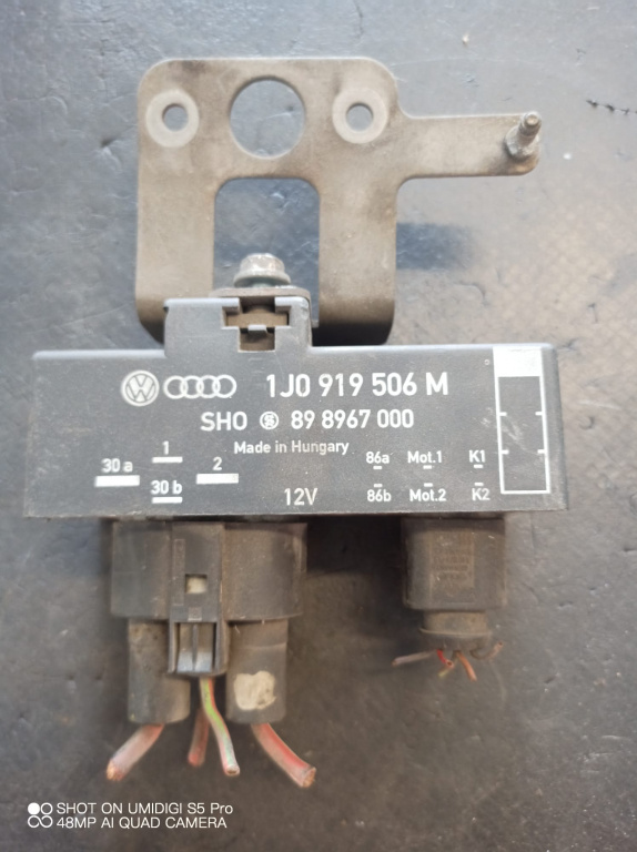 Releu ventilator , Skoda Fabia 2 1.2TSI , 2011 COD -1J0919506M