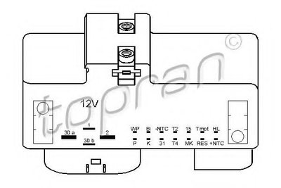 Releu, ventilator VW POLO (6N2) (1999 - 2001) TOPR