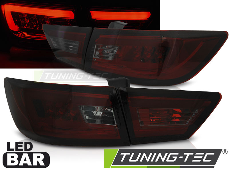 RENAULT CLIO IV 13-16 HATCHBACK LED BAR ROSU SMOKE