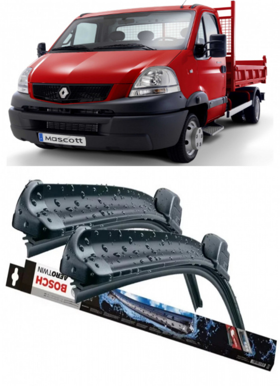 Renault Mascott Set 2 stergator parbriz Bosch Bosch Aerotwin 60 cm/60 cm compatibile cu Renault Trucks Mascott Platform/Chassis din 1999-2010 (60 cm / 60 cm) 3397009776-breloc1863