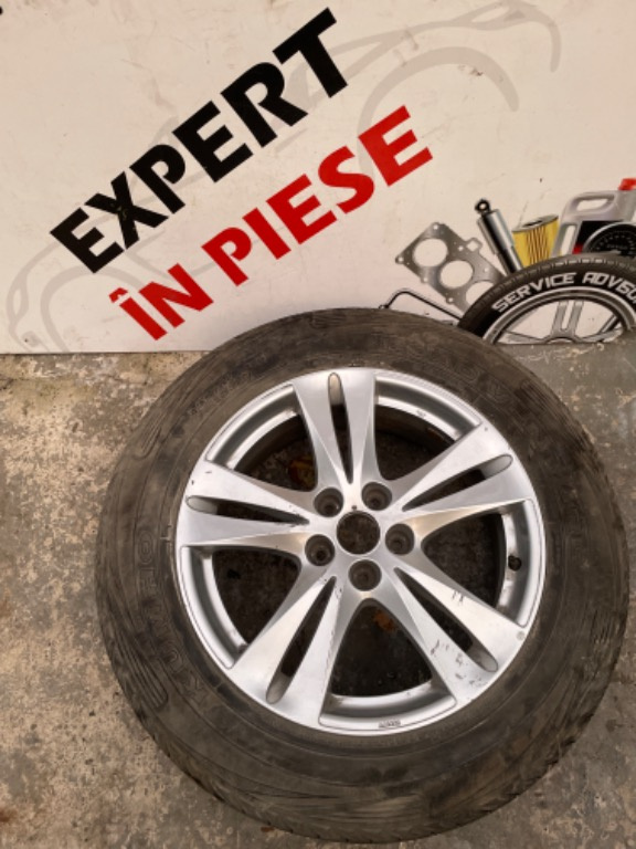 Rezerva janta aliaj 18" 5x114,3 oem hyundai santa fe 2 an 2011 7j et41 cod 52910-2b380 cu anvelopa 235/60/18