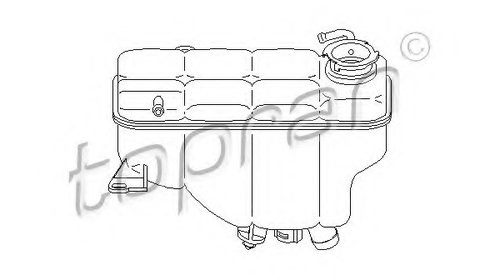 Rezervor 401 007 TOPRAN pentru Mercedes-