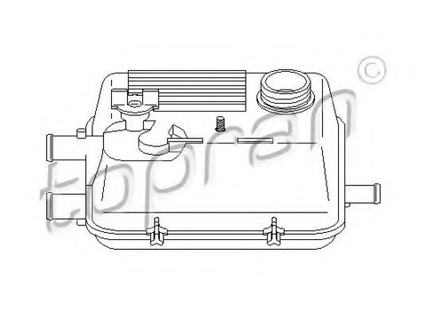Rezervor 721 993 TOPRAN pentru Peugeot 806 CitroEn Dispatch CitroEn Jumpy Peugeot Expert CitroEn Evasion CitroEn Synergie