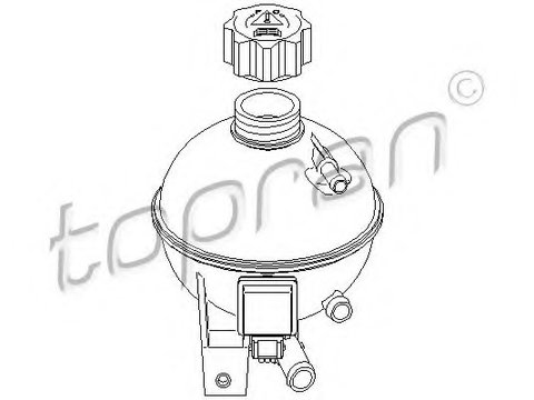 Rezervor 722 727 TOPRAN pentru Peugeot 307