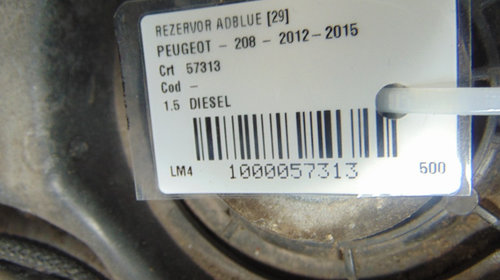Rezervor adblue  Peugeot 208 din 2014, m