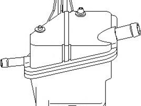 Rezervor, ulei hidraulic servodirectie- AUDI A3 (8L1), SKODA OCTAVIA (1U2), VW GOLF Mk IV (1J1) - TOPRAN 109 695