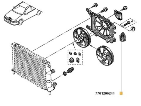 REZISTENTA GMV RACIRE DACIA LOGAN, RENAULT MEGANE, LAGUNA