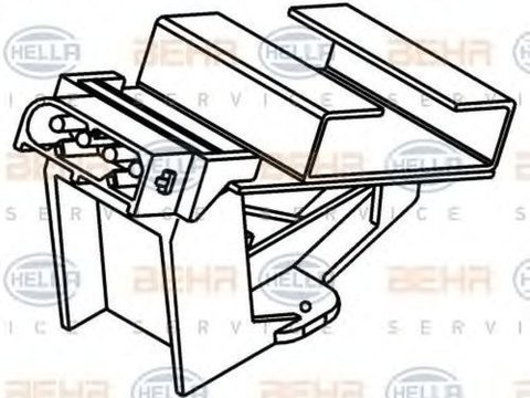 Rezistenta trepte ventilator BMW 3 Compact E46 HELLA 9ML351332011