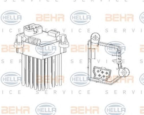 Rezistenta trepte ventilator BMW X3 E83 HELLA 5HL351321191