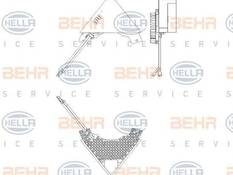 Rezistenta trepte ventilator CITROEN JUMPY caroserie BS BT BY BZ HELLA 5HL 351 321-271