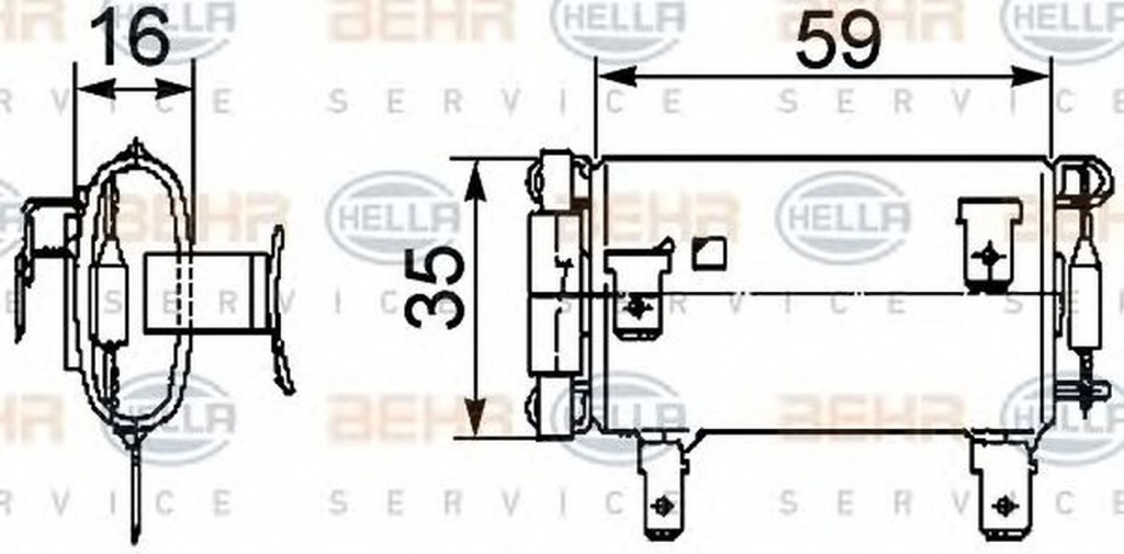 Rezistenta trepte ventilator DAF XF 95 HELLA 9ML351029381