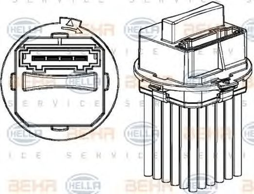 Rezistenta trepte ventilator MERCEDES-BE