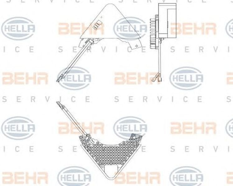 Rezistenta trepte ventilator PEUGEOT EXPERT caroserie 222 HELLA 5HL 351 321-221