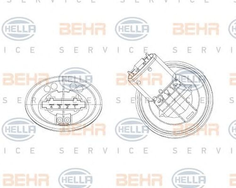 Rezistenta trepte ventilator SEAT IBIZA V SPORTCOUPE 6J1 6P5 HELLA 5HL 351 321-301