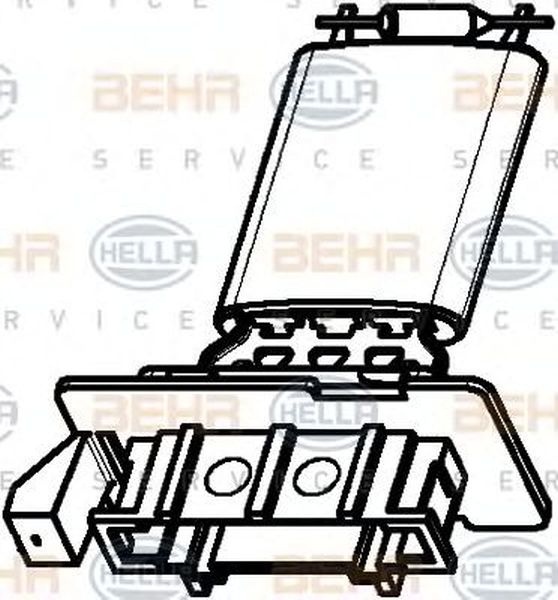 Rezistenta trepte ventilator SKODA OCTAVIA Combi 1Z5 HELLA 9ML 351 332-371