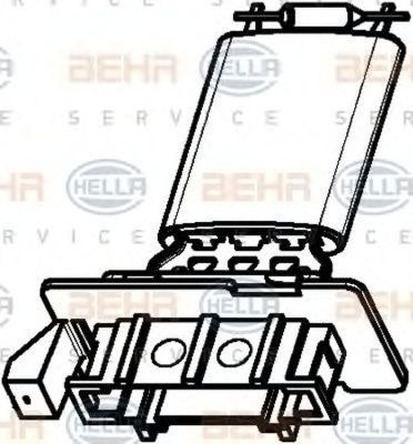 Rezistenta trepte ventilator VW TOURAN 1T1 1T2 HELLA 9ML351332371