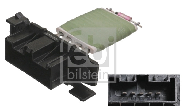 Rezistor, ventilator habitaclu FEBI BILSTEIN 100043