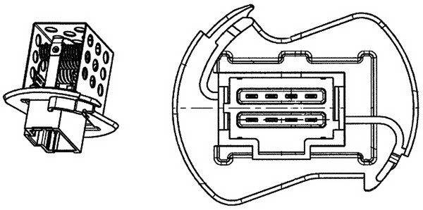 Rezistor, ventilator habitaclu MAHLE ABR90000P compatibil cu OPEL MOVANO A caroserie (X70) 2000 2001 2002 2003 2004 2005 2006 2007 2008