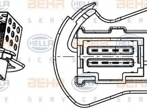 Rezistor ventilator habitaclu OPEL MOVANO platou / sasiu (U9, E9) - Cod intern: W20152323 - LIVRARE DIN STOC in 24 ore!!!