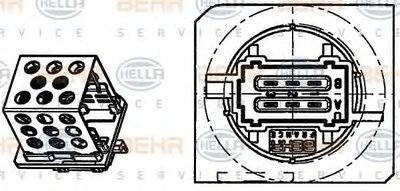 Rezistor ventilator habitaclu PEUGEOT 206 SW (2E/K