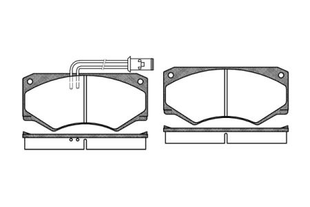 Road house set placute frana fata pt iveco daily 1, mercedes g-class