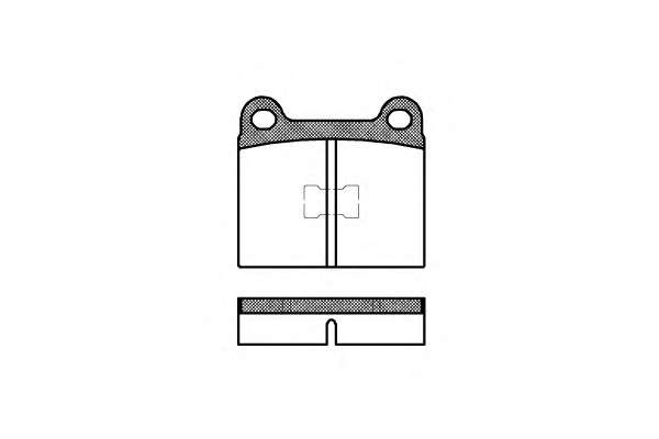 Roadhouse set placute frana fata pt audi 50,80, vw