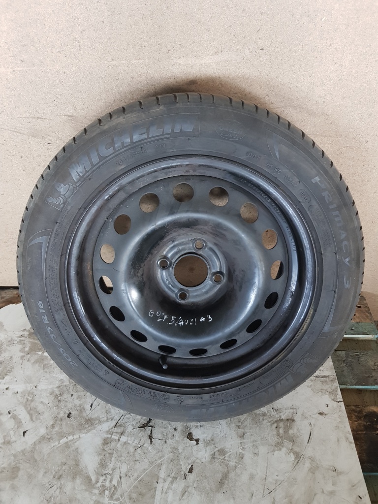 Roata de rezerva Volkswagen Golf 5 cu janta din tabla R16 16x6 1/2J ET 26