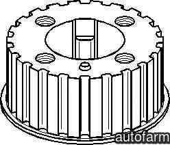 Roata dintata arbore cotit VW LT 28-46 II platou / sasiu 2DC 2DF 2DG 2DL 2DM TOPRAN 109 327