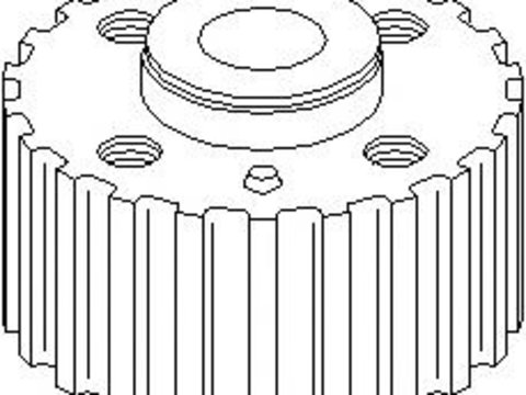 Roata dintata, arbore cotit VW POLO limuzina (6KV2), SEAT INCA (6K9), AUDI A3 (8L1) - TOPRAN 108 697