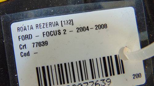 Roata rezerva Ford Focus 2 din 2007