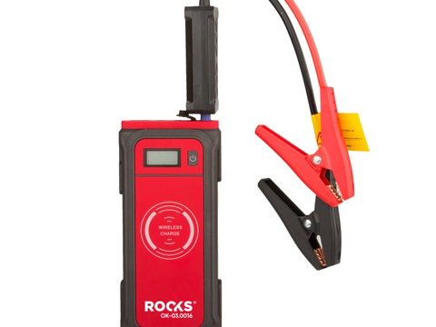 Robot de pornire auto 12V ROOKS Mini Booster Wireless 850A 12000Mah