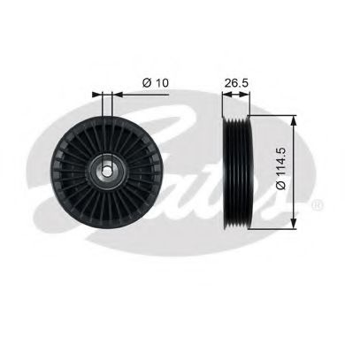 Rola ghidaj curea transmisie MERCEDES S-CLASS (W222, V222, X222) (2013 - 2016) GATES T36212