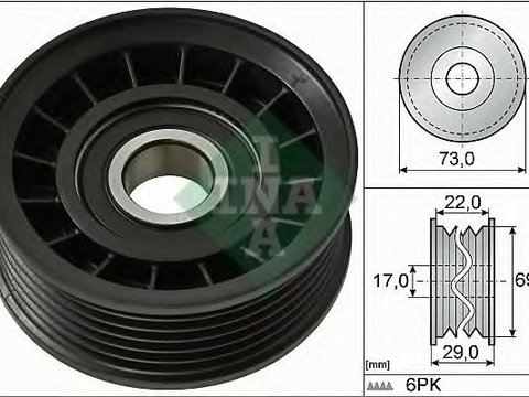 Rola ghidaj curea transmisie VOLVO C30 (2006 - 2012) INA 532 0649 10