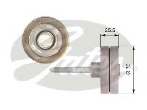 Rola ghidaj curea transmisie VW TOURAN (1T3) (2010 - 2015) GATES T36382