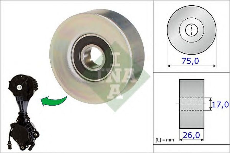 Rola ghidare BMW 3 Touring F31 INA 532067610