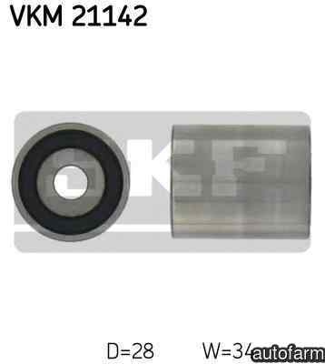 Rola ghidare/conducere, curea distributie AUDI A4 (8K2, B8) SKF VKM 21142