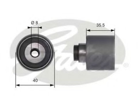 Rola ghidare/conducere, curea distributie SEAT CORDOBA (6L2) (2002 - 2009) GATES T41229 piesa NOUA