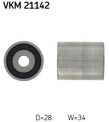 Rola ghidare/conducere, curea distributie SKF VKM21142 la masina VW GOLF PLUS V (5M1, 521) 2005 2006 2007 2008 2009 2010 2011 2012 2013