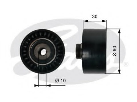 Rola ghidare conducere curea distributie T42065 GATES pentru CitroEn Xm CitroEn Xantia Peugeot 806 CitroEn Evasion CitroEn Synergie CitroEn Zx Peugeot 306 Peugeot 406 CitroEn Xsara CitroEn Dispatch CitroEn Jumpy Peugeot Grand Peugeot Partner Peugeot 