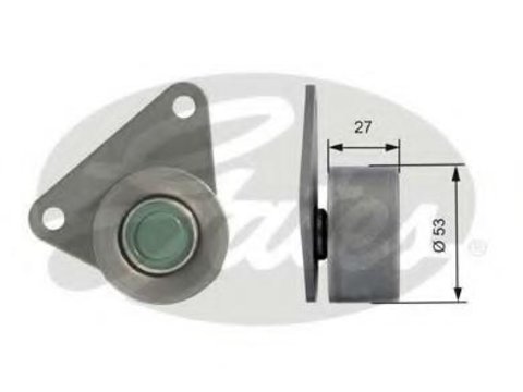 Rola ghidare/conducere, curea distributie VOLVO 850 combi (LW), RENAULT LAGUNA I I (B56_, 556_), VOLVO 960 (964) - GATES T42097