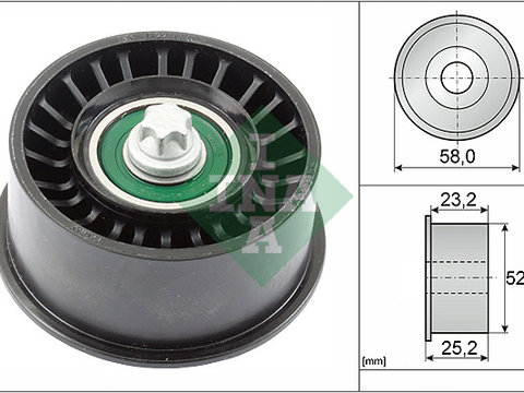 Rola ghidare/conducere, curea distributie (532047810 INA) CHEVROLET,HOLDEN,OPEL,SAAB,VAUXHALL