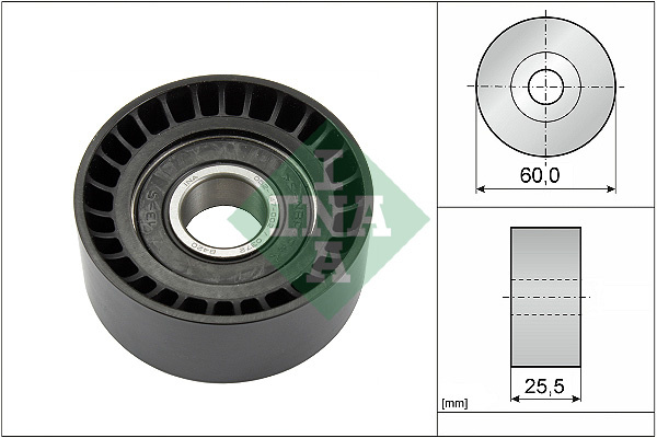 Rola ghidare/conducere, curea transmisie (532024310 INA) DACIA,FORD,FORD (CHANGAN),MITSUBISHI,NISSAN,OPEL,RENAULT,VAUXHALL,VOLVO